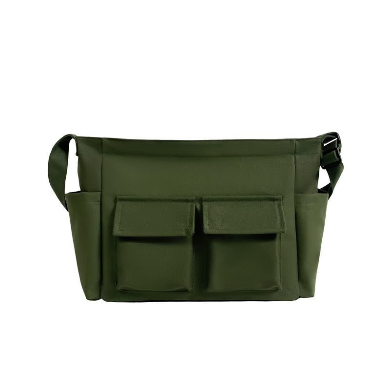 Artistic Youth One-Shoulder Bag Large Canvas Crossbody Messenger Bag for Students - Image 5