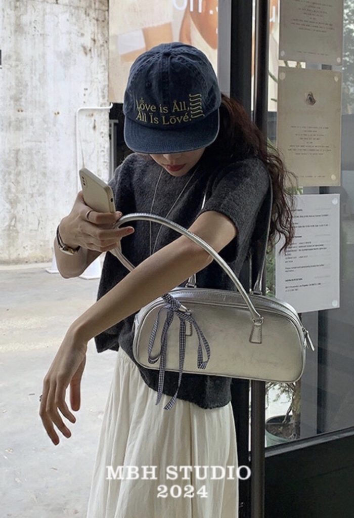 MBH Korean Style Baguette Large Capacity Versatile Shoulder Bag