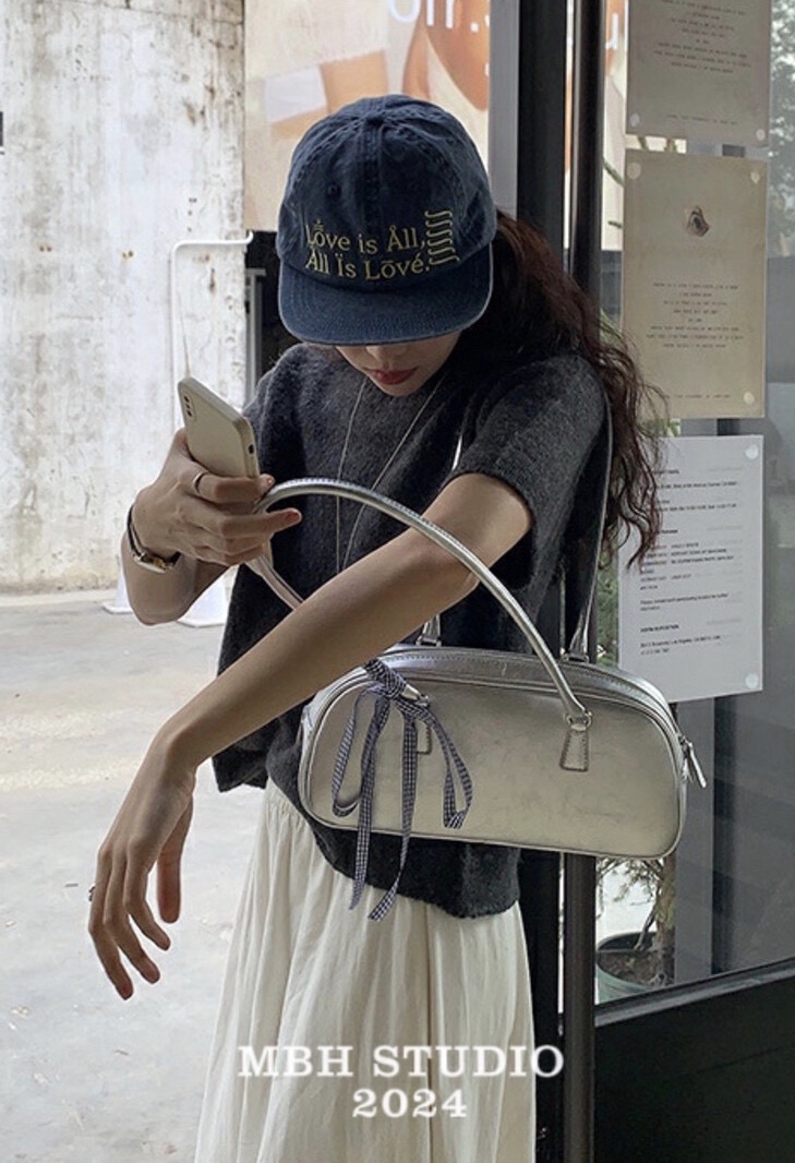 MBH Korean Style Baguette Large Capacity Versatile Shoulder Bag